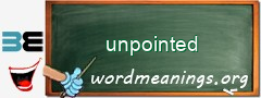 WordMeaning blackboard for unpointed